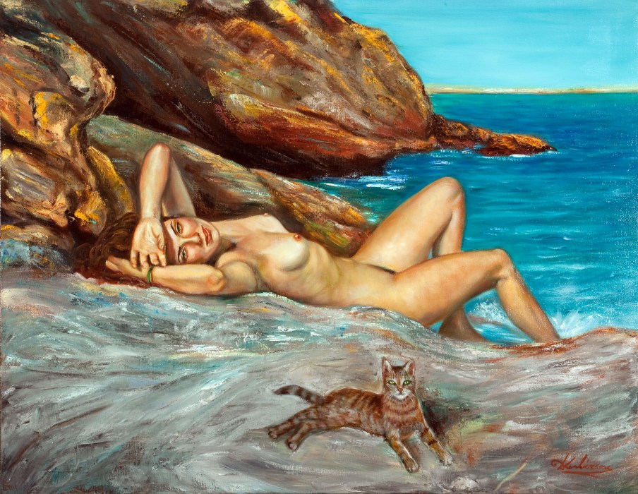 Γαλή, Γυνή και Θάλασσα Ι 70x90