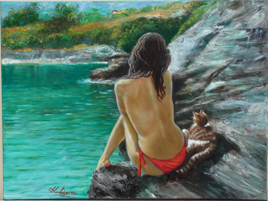 Γαλή, Γυνή και Θάλασσα ΙΙ 60x80