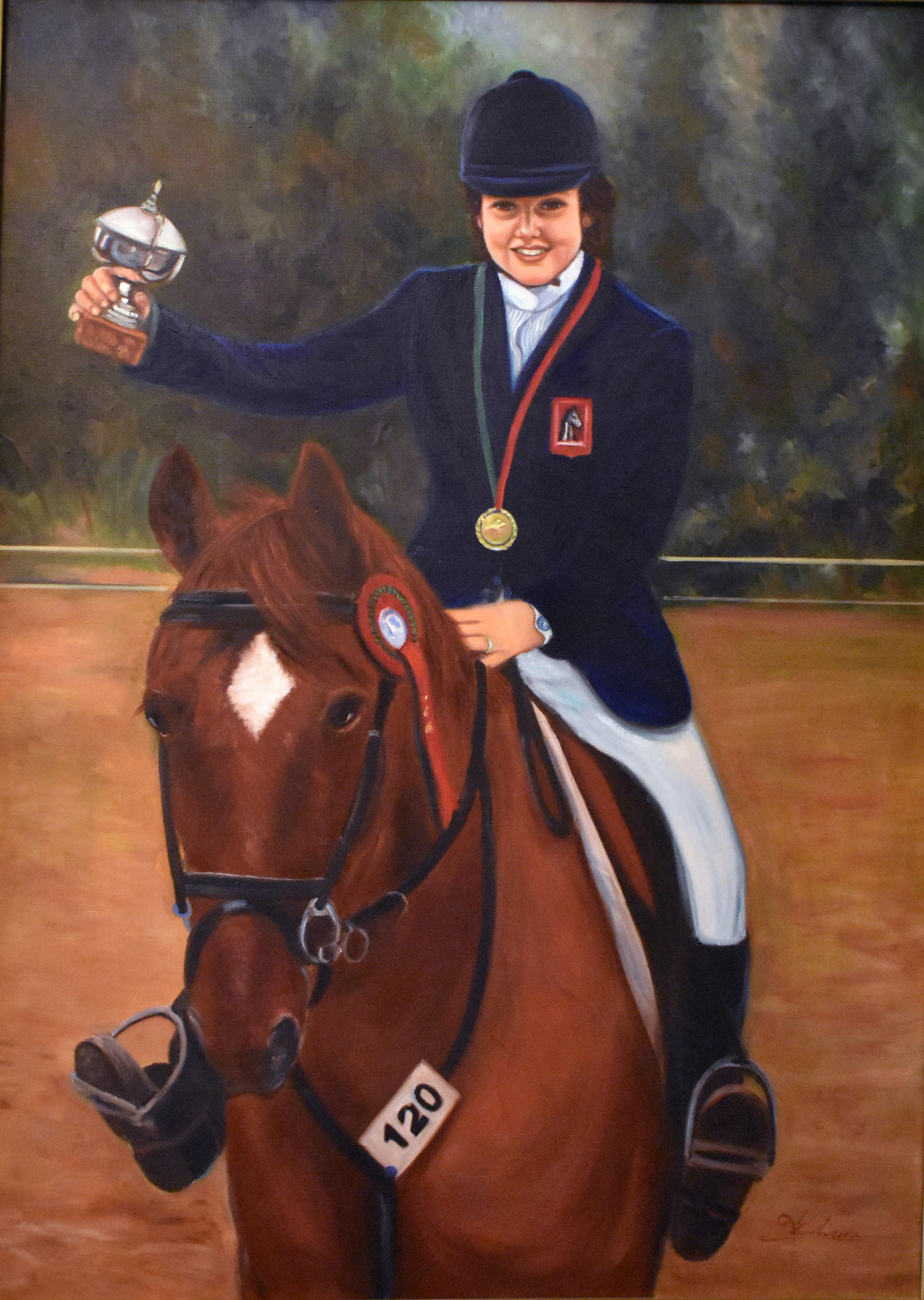 Η Στελλίνα με το άλογο_80*100