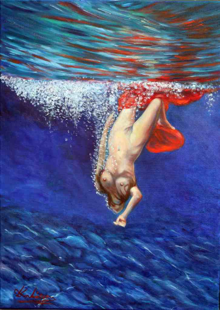 On my bottom_ 70*50 cm